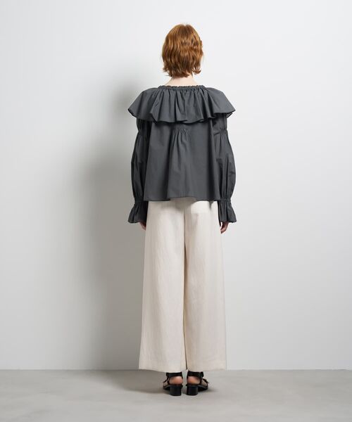 LANVIN en Bleu ブラウス シャツ ギャザーフリルブラウス レディース