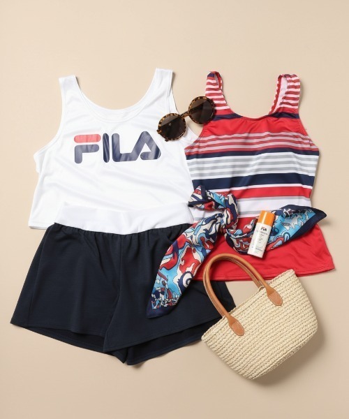 FILA（フィラ） 水着 「FILA/フィラ」タンキニ4点セット 水陸両用