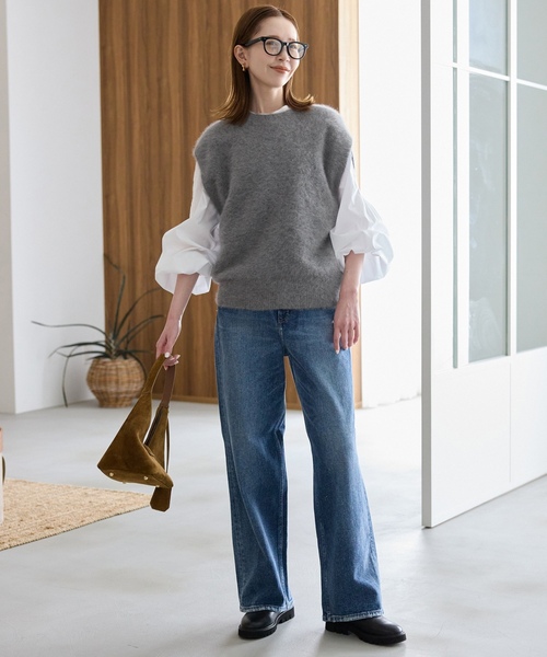 SLOBE IENA（スローブイエナ） ニットベスト FREE ブラウン レディース