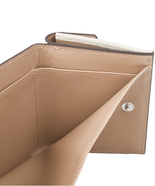 財布 バイカラー 三つ折りミニ財布 本革 トゴレザー レディース メンズ