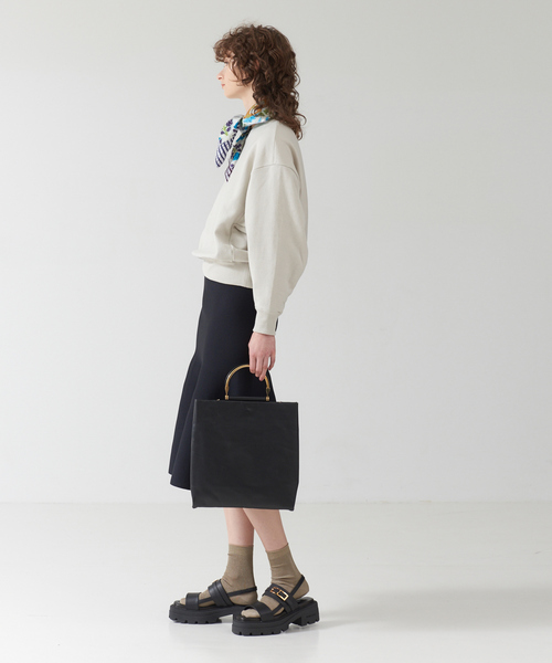 「DESIGNWORKS」 ニットスカート 38 ホワイト レディース_画像3