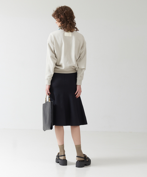 「DESIGNWORKS」 ニットスカート 38 ホワイト レディース_画像4