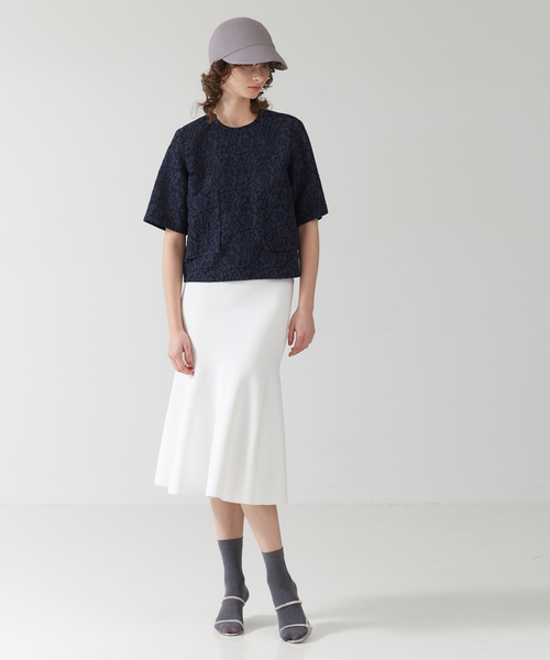 「DESIGNWORKS」 ニットスカート 38 ホワイト レディース_画像5