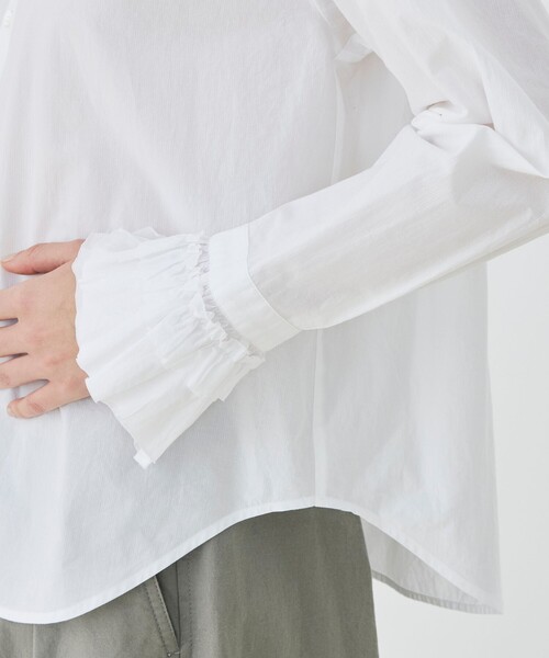 GALERIE VIE（ギャルリー ヴィー） ブラウス シャツ コットン フリル
