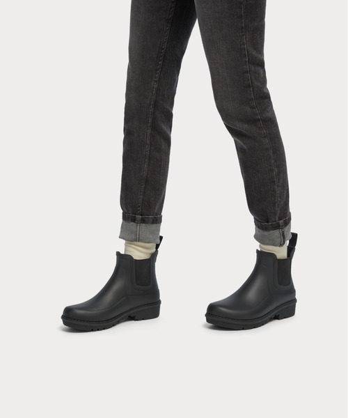 「fitflop」 レインブーツ US7 ブラック レディース_画像4