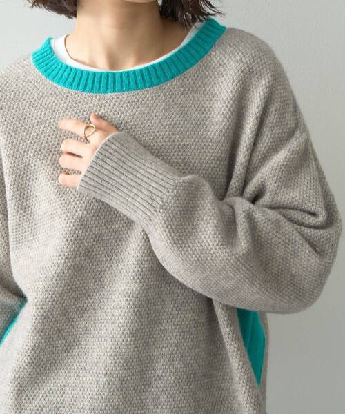 「AMERICAN HOLIC」 長袖ニット M モカ レディース_画像5