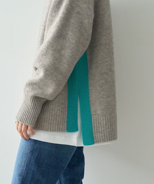 「AMERICAN HOLIC」 長袖ニット M モカ レディース_画像6