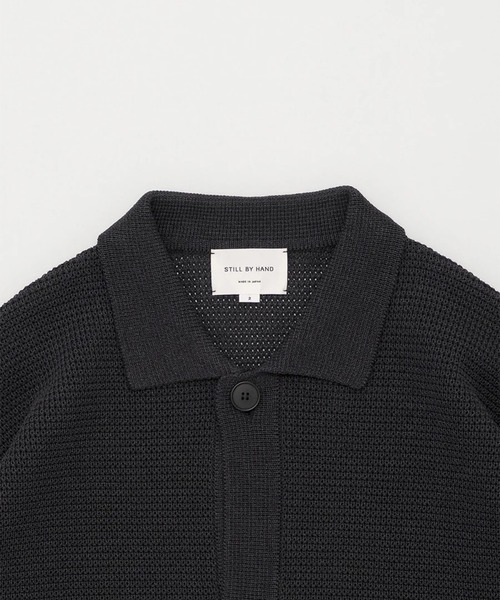 ブルゾン アウター 「STILL BY HAND」KN01261 / Paper mixed knitted blouson メンズの画像