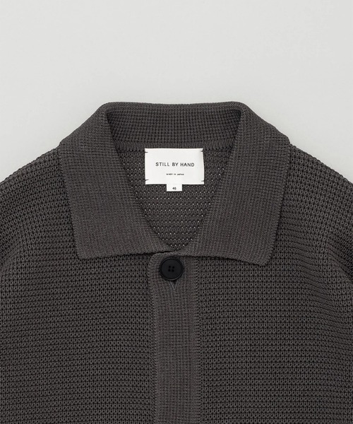 ブルゾン アウター 「STILL BY HAND」KN01261 / Paper mixed knitted blouson メンズの画像