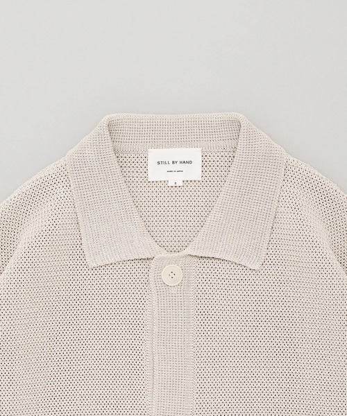 ブルゾン アウター 「STILL BY HAND」KN01261 / Paper mixed knitted blouson メンズの画像