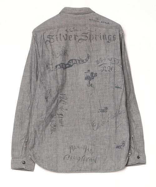 「OLD JOE & CO.」 長袖シャツ 38 グレー メンズ_画像2
