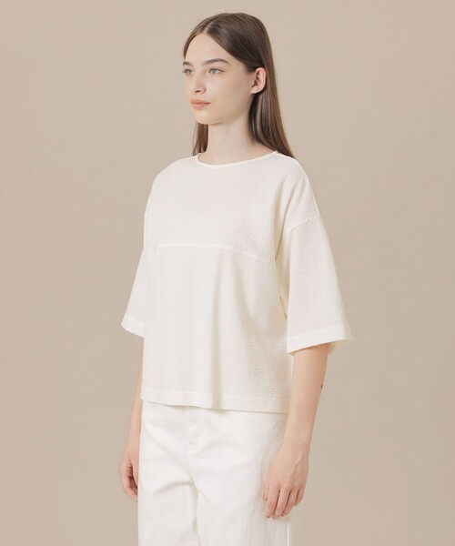 「MACKINTOSH LONDON」 半袖カットソー 38 オフホワイト レディース_4
