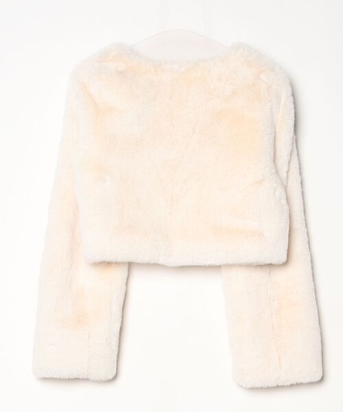 「EATME」 ノーカラージャケット FREE アイボリー レディース_画像2