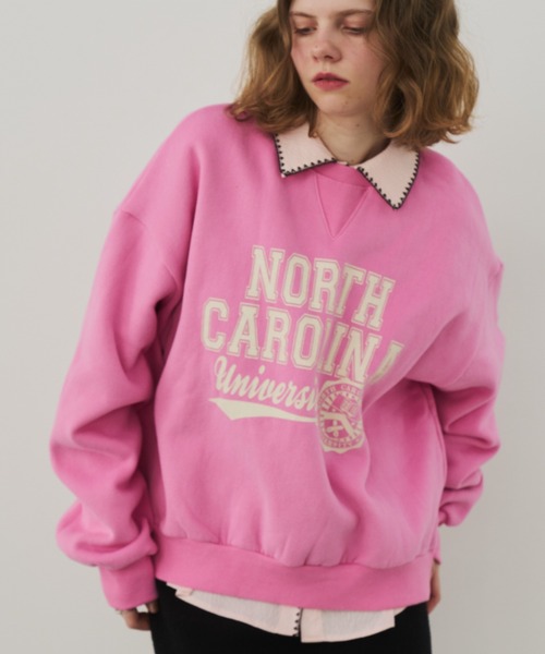 「Unitage」 スウェットカットソー FREE ピンク レディース_画像5