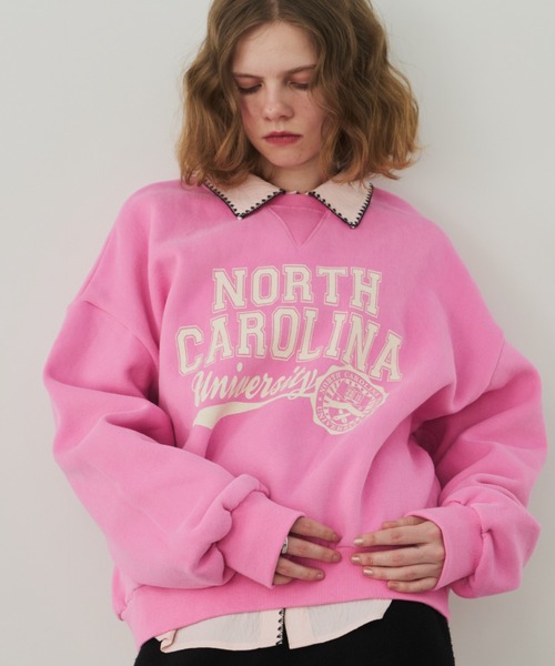 「Unitage」 スウェットカットソー FREE ピンク レディース_画像7