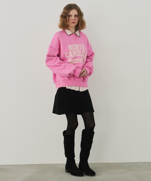 「Unitage」 スウェットカットソー FREE ピンク レディース_画像8