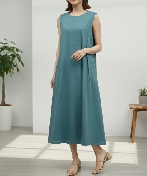 jacadi ダブルペタルカラー ノースリーブワンピース 2024ss Belta attrice（ベルタアトリーチェ） ワンピース ダブルシルケット