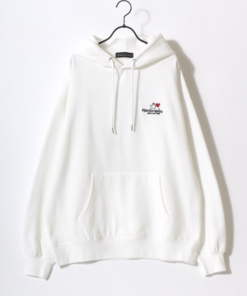 「Mark Gonzales」 プルオーバーパーカー X-LARGE ホワイト系その他 メンズ_画像9