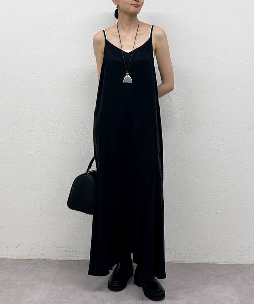 「LOUNGEDRESS」 キャミソールワンピース SMALL ブラック レディースの画像