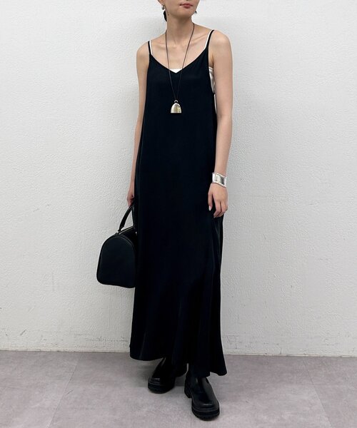「LOUNGEDRESS」 キャミソールワンピース SMALL ブラック レディースの画像