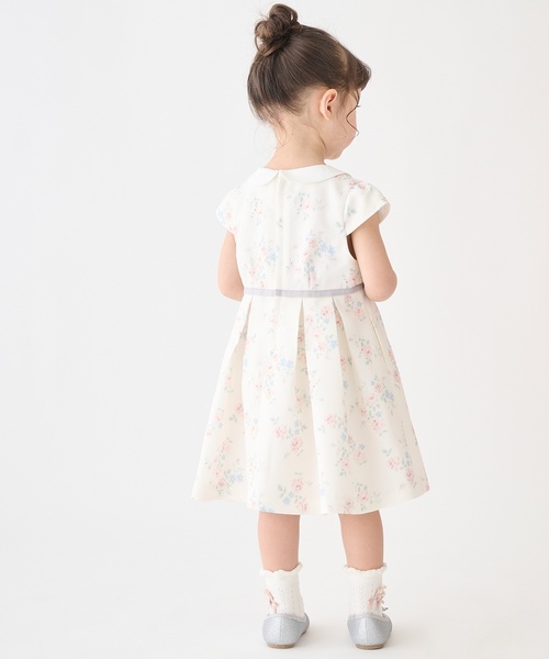 petit main ワンピース 衿つきタックワンピース キッズ 子供服 女の子