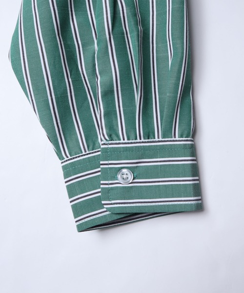 「VISION STREET WEAR」 長袖シャツ X-LARGE グリーン レディース_画像5