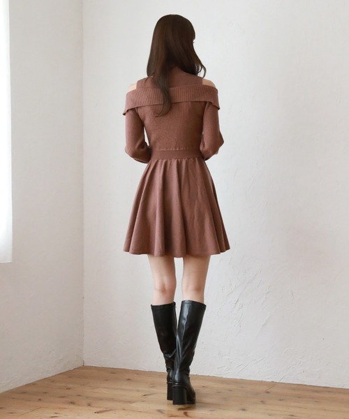 「Cheek」 ニットワンピース MEDIUM アイボリー レディース_画像3
