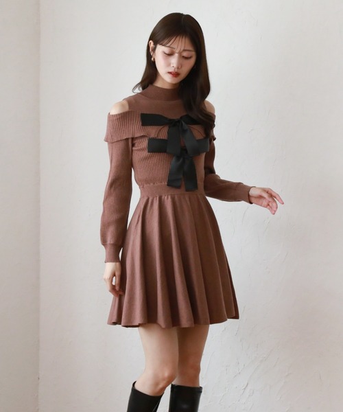 「Cheek」 ニットワンピース MEDIUM アイボリー レディース_画像7
