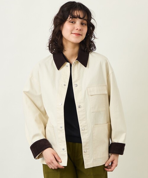 フレンチヴィンテージ 1wash 白 コットンジャケット70s60s 解禁 MACKINTOSH PHILOSOPHY（マッキントッシュフィロソフィー） ブルゾン