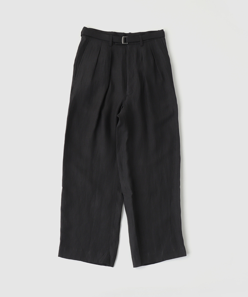 m's braque（エムズブラック） パンツ m's braque BELTED TACK BAGGY