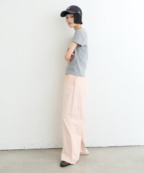 ワイドパンツ ジーンズ デニム デニムパンツ 「美脚見え/3サイズ展開」柔らかルーズフレアイージーデニム レディースの画像