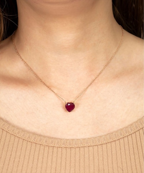 ネックレス ルビーハート Necklace レディース メンズの画像