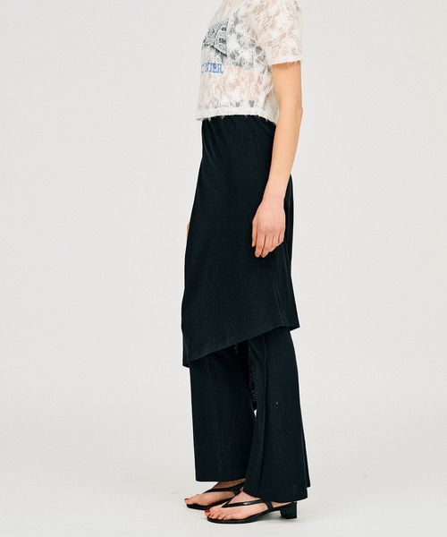 パンツ 「2026Summer Pre-Order」スラブレイヤードパンツ / Slub Layered Pants レディースの画像