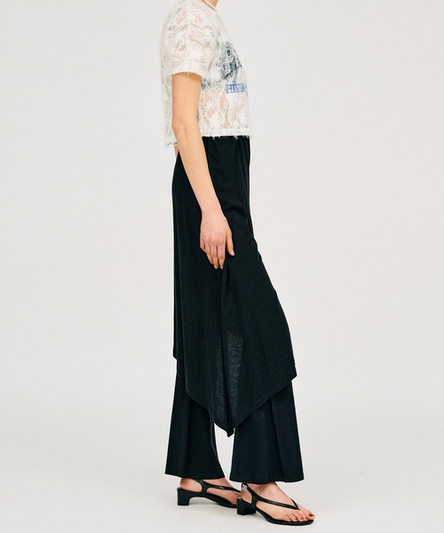 パンツ 「2026Summer Pre-Order」スラブレイヤードパンツ / Slub Layered Pants レディースの画像
