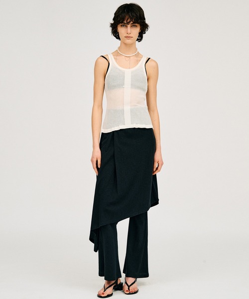 パンツ 「2026Summer Pre-Order」スラブレイヤードパンツ / Slub Layered Pants レディースの画像