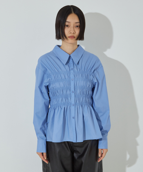 「NOMINE」 長袖シャツ フリー ボルドー レディース_画像4