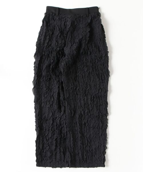 CLANE（クラネ） ワイドパンツ パンツ TOPSTITCHED FRILL STRAIGHT