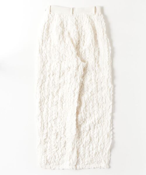 CLANE（クラネ） ワイドパンツ パンツ TOPSTITCHED FRILL STRAIGHT