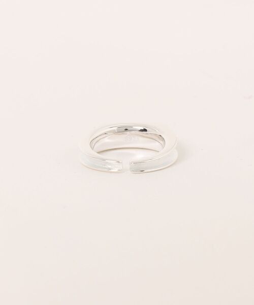 指輪 リング 「MAISON CLUB」Solid Edge Square Ring Silver925 KUN メンズ レディースの画像