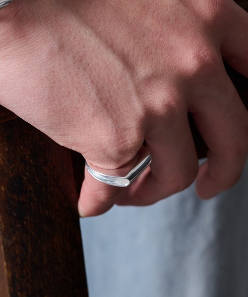 指輪 リング 「MAISON CLUB」Solid Edge Square Ring Silver925 KUN メンズ レディースの画像