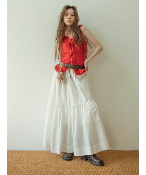 LILY BROWN（リリーブラウン） ロング スカート コットンフレア