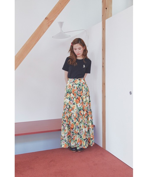 美品♪Lily Brounリリーブラウン♪柄スカート リリーブラウン Lily