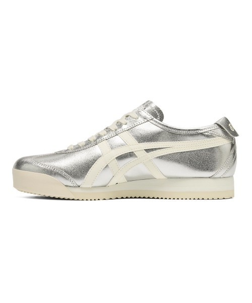 「Onitsuka Tiger」 ローカットスニーカー 26 しろがね色系余分の物 レディース