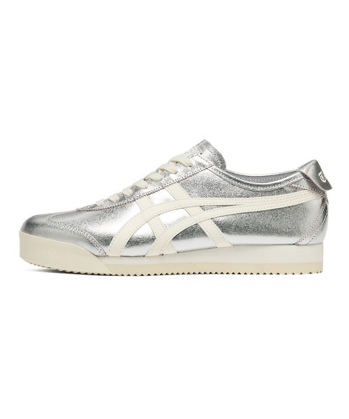 「Onitsuka Tiger」 ローカットスニーカー 26 しろがね色系余分の物 レディース
