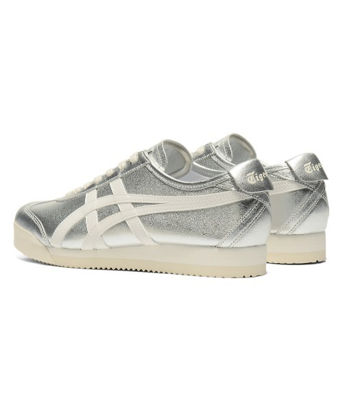 「Onitsuka Tiger」 ローカットスニーカー 26 しろがね色系余分の物 レディース