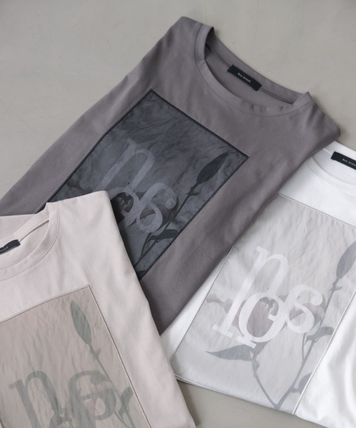 tシャツ フラワーロゴプリントTee レディースの画像