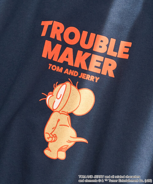 tシャツ 半袖 限定展開　TOM AND JERRY/トムとジェリー フロッキー ロゴ 半袖 Tシャツ レディース | FREAK'S STORE | 11
