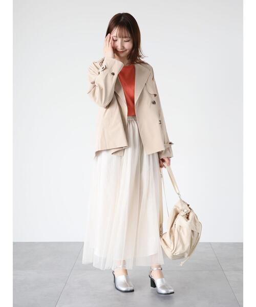 「Te chichi TERRASSE」 トレンチコート F ベージュ レディース_画像3