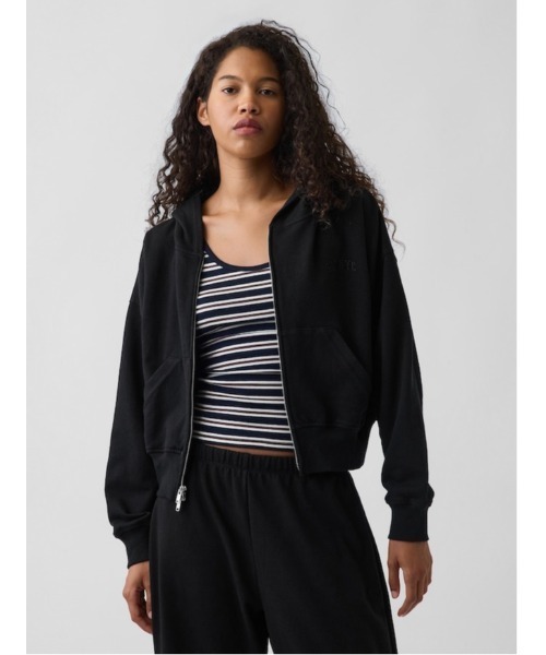 新品未　完売商品　GAP オーバーサイズ フレンチテリー ジップアップパーカー GAP（ギャップ） パーカー フレンチテリー GAP NYC オーバーサイズ