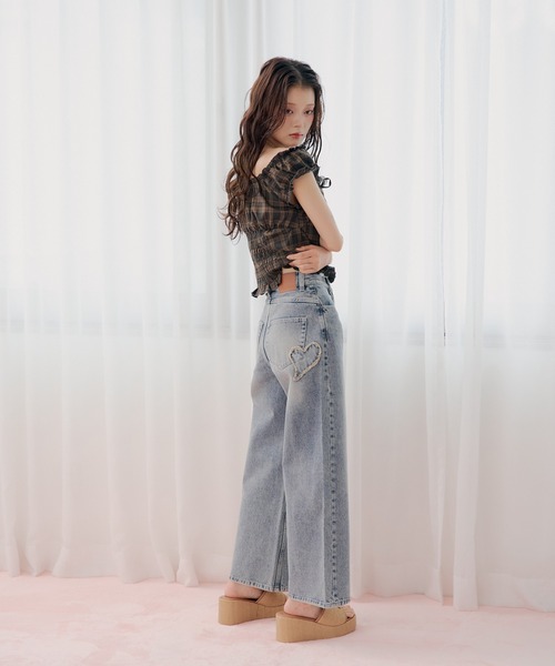 「Chico」 デニムパンツ MEDIUM ブルー レディース_画像6